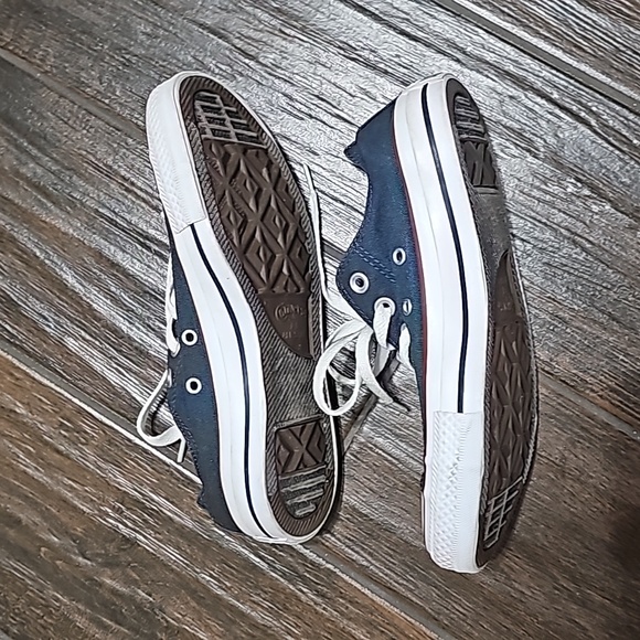 Converse Chuck Taylor All Star OX Double Tongue Low Navy Blue Men's 5 Women's 7 - Picture 7 of 8